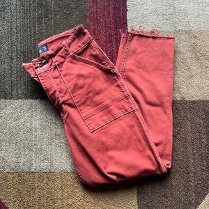 Hollister Men's Brick Red Relaxed Jeans